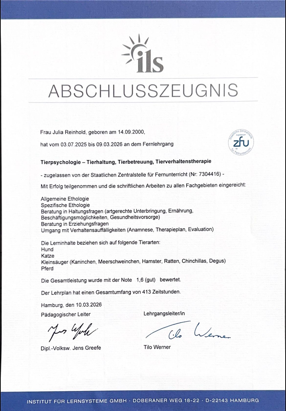 Zertifikat 5